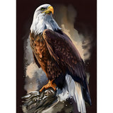 SENQAO Eagle Diamond Painting Kits for Adults, American Bald Eagle Full Drill Round Diamond Painting, for Room Decor Bedroom Decor Or Birthday for Friends 30x40cm SENQAO