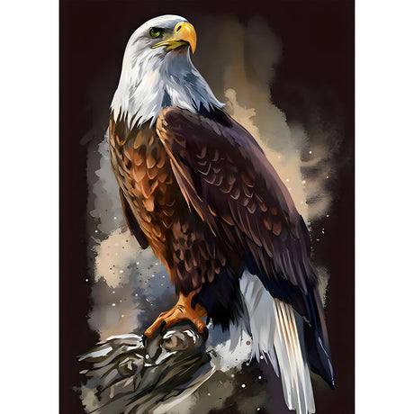 SENQAO Eagle Diamond Painting Kits for Adults, American Bald Eagle Full Drill Round Diamond Painting, for Room Decor Bedroom Decor Or Birthday for Friends 30x40cm SENQAO