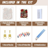 XTCIXAL Christmas Paint by Numbers Kit for Adults, Boots Paint by Number for Adults, Beginners Acrylic Canvas Painting Kits for Home Wall Decor 16x20 Inch XTCIXAL