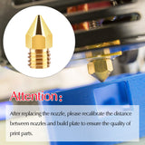 TUPARKA 70Pcs 3D Printer Nozzle Kit MK8 Extruder Nozzles Brass Print Head 0.2mm, 0.3mm, 0.4mm, 0.5mm, 0.6mm, 0.8mm, 1.0mm with Storage Box Compatible with 3D Printer Makerbot Creality CR-10 Ender 3 5 TUPARKA