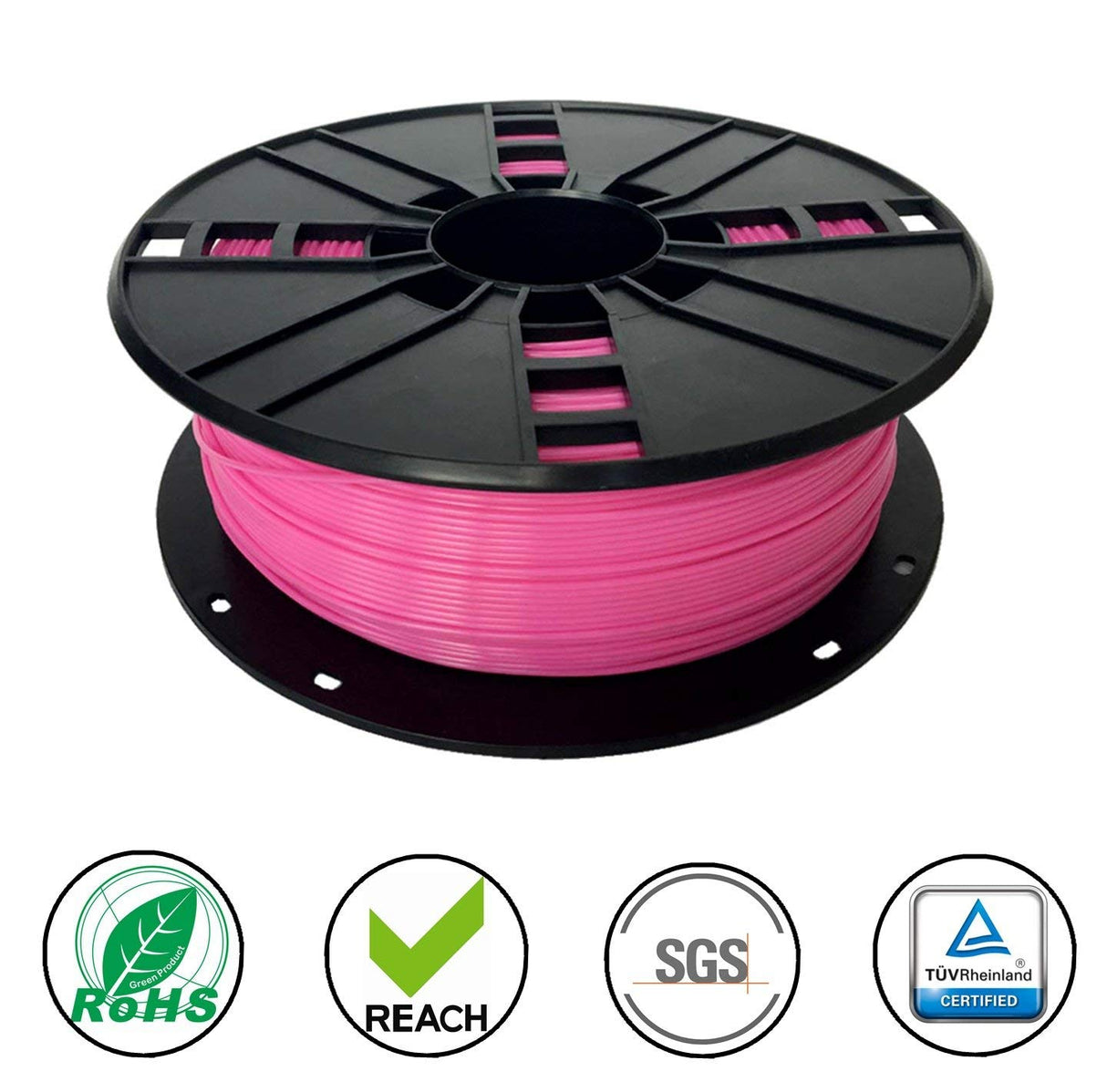NOVAMAKER ABS Filament 1.75mm, Pink ABS 3D Printer Filament, 1kg Spool(2.2lbs), Dimensional Accuracy +/- 0.03mm, Fit FDM 3D Printer and 3D Pen NovaMaker
