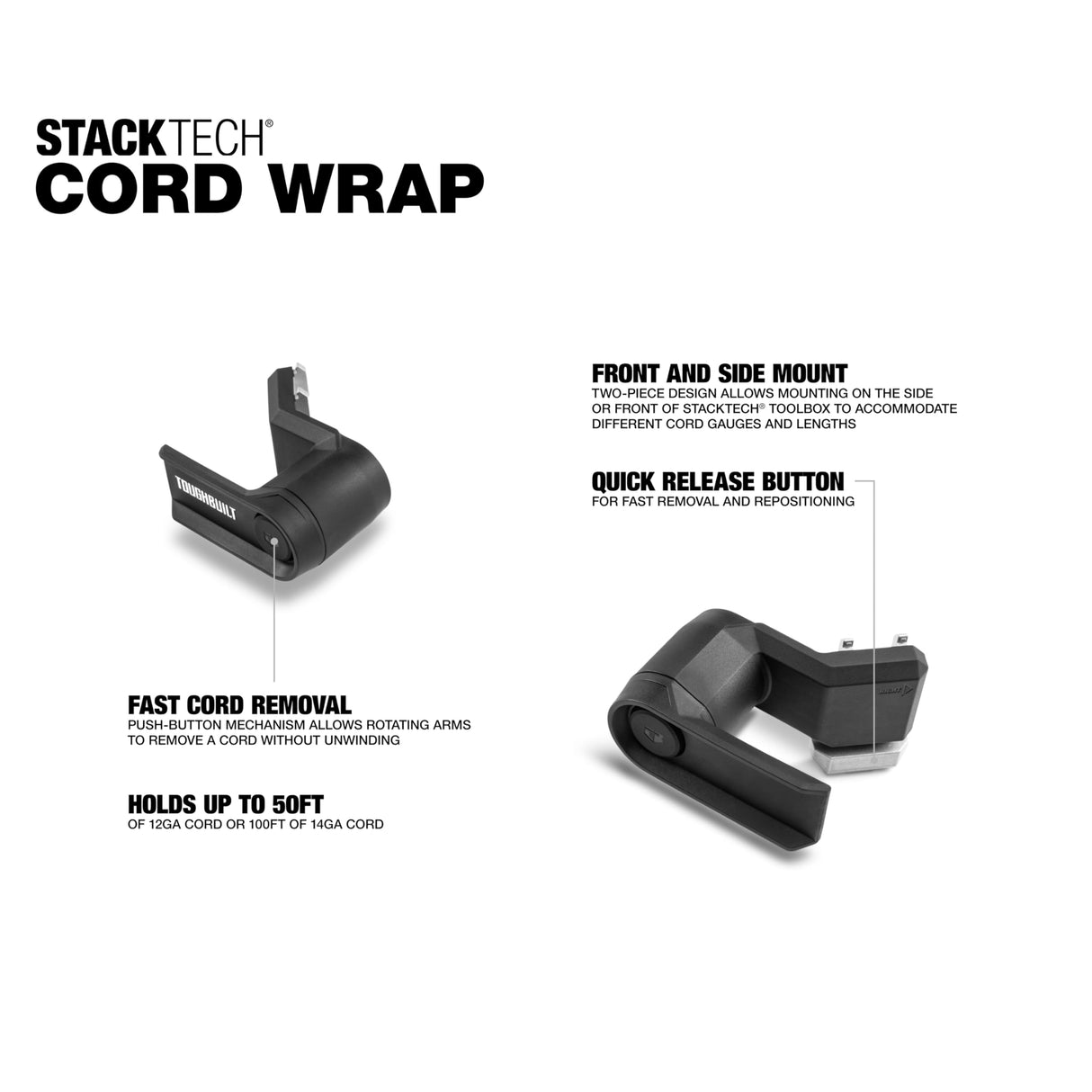 ToughBuilt StackTech Cord Wrap, StackTech Accessorie TB-B1-A-31 ToughBuilt