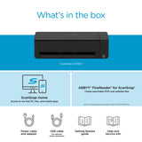 ScanSnap iX1300 Compact Wireless or USB Double-Sided Color Document, Photo & Receipt Scanner with Auto Document Feeder and Manual Feeder for Mac or PC, Black ScanSnap
