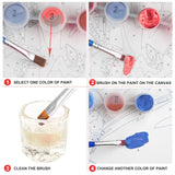 Lxmsja Heart Paint by Numbers Kit for Adults, Roses Acrylic Paint by Numbers for Adults Beginner, DIY Craft Supplies Oil Painting Kits for Home Wall Decor 12x16 inch (No Frame) Lxmsja