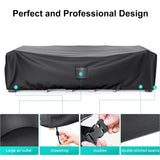 BROSYDA Patio Furniture Covers, Heavy Duty Outdoor Furniture Cover Waterproof, Sectional Sofa Set Covers Table and Chair Set Covers 108" L × 82" W × 28" H BROSYDA