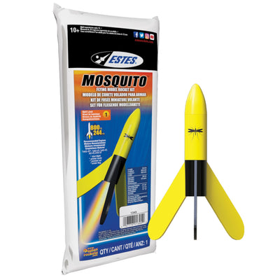 Estes 1345 Mini Mosquito Rocket-Building Kit, Intermediate Mini Flying-Rocket-Model Kit for Ages 10+