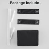 RYB HOME Black 100% Blackout Cordless Roller Shades Cuttable for Windows and Doors with 2 Magnetic Tie Backs Easy to Lift, No Drill Privacy Blinds with Customizable Width, W36 x L72, 1 Panel RYB HOME