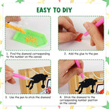 Cheerupp 4 Pcs Sports Diamond Art Kits for Kids, Basketball Football Baseball Soccer DIY Creative Diamond Art Sticker Craft by Number for Adults Beginner, Full Round Drill Gem Art for Home Wall Decor Cheerupp