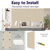 5 Pack Acoustic Panels,47.2x23.6x0.4 inch Acoustical Wall Panels,Large Soundproof Panels,Self-Adhesive Sound proof panels for walls,Acoustic Treatment for Recording Studio&Office Vertical,Camel EVENRISING