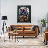 LOMSIOY DIY 5D Diamond Art Kits for Adults, Dinosaur Diamond Painting Kits for Beginner, Books Diamond Art with Round Full Drill Rhinestone Crafts Gem Arts for Home Wall Decor 12 * 16 inch19362 LOMSIOY