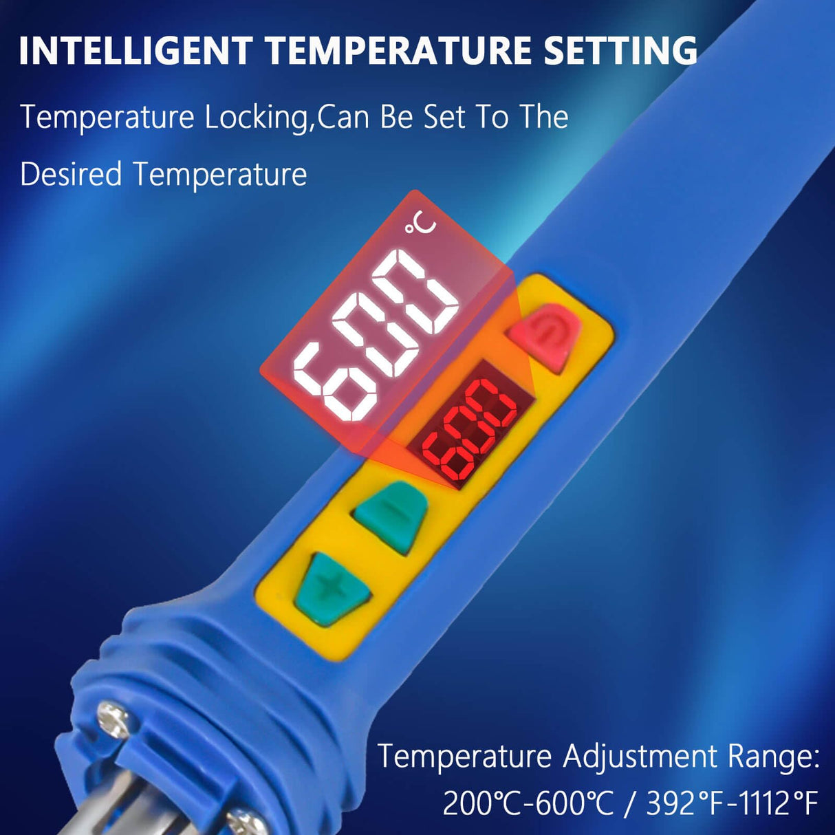 GNI Upgraded 150W LED Digital Adjustable Temperature Plastic Welder, 106PCS Welding Rods Plastic Repair Kit, 5 Tips 3 IN 1 Plastic Welder Soldering Iron Kit, Plastic Welding Kit for DIY Bumper Kayaks GNI