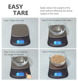 NUTRI FIT Ultra Slim Kitchen Scale Digital Food Weight Scale for Baking Cooking in Grams and Ounces Tare & Backlit LCD Display 11lb 5kg Capacity- Black/Stainless Steel NUTRI FIT