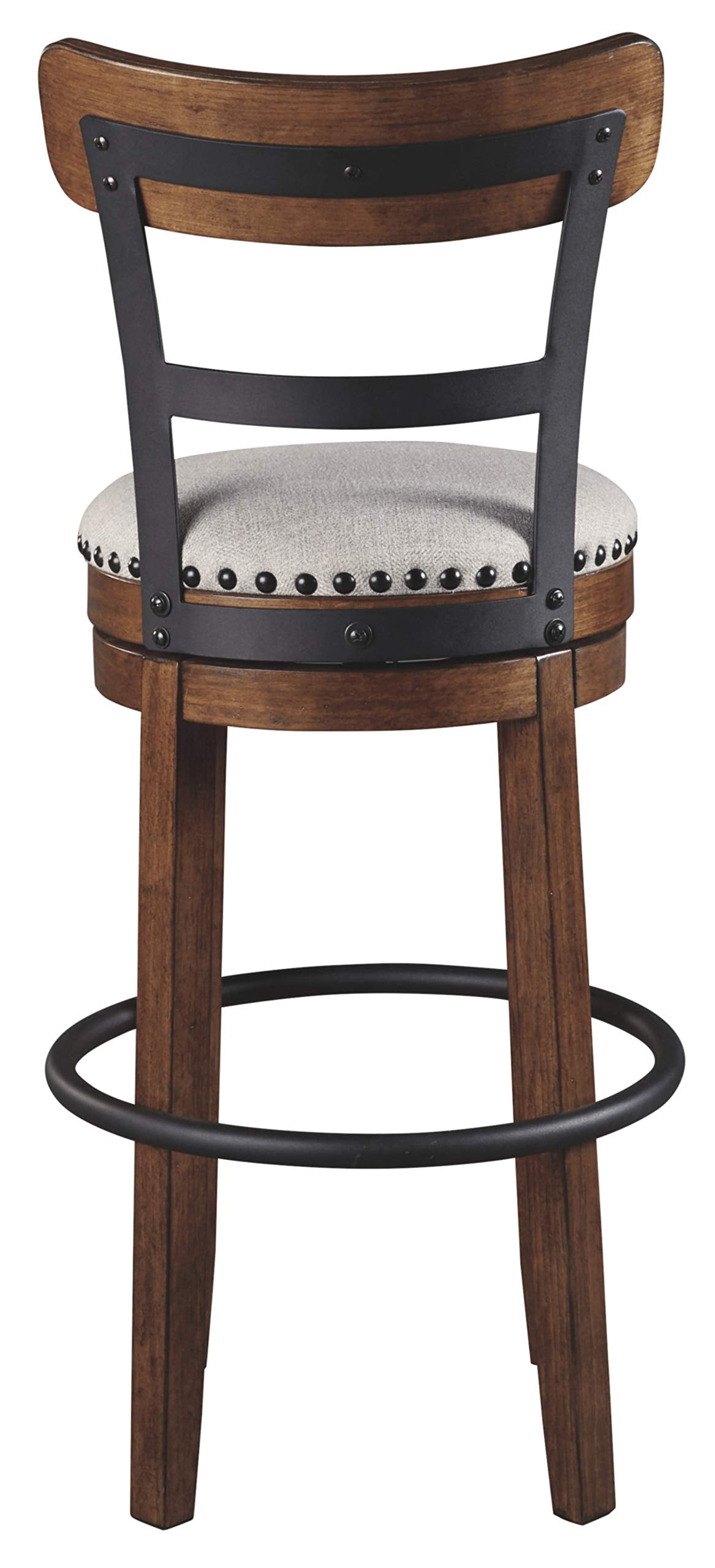 Signature Design by Ashley Valebeck 30" Farmhouse Pub Height Barstool, Brown