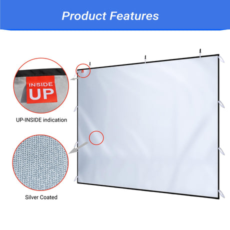 CROWN SHADES SunWall Silver Coated for 12x12 Pop up Canopy Tent, 1 Pack Sidewall Only with Silver Coating (1 Pack, Black) CROWN SHADES