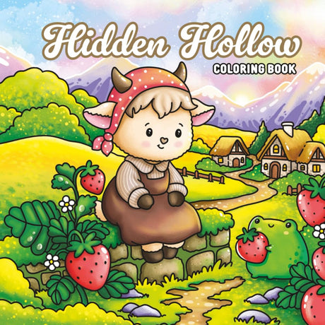 Hidden Hollow: A Whimsical Coloring Book with Cute Farm Animals and Magical Village Scenes.: 45 Unique Illustrations for All Age. WoodArtSupply