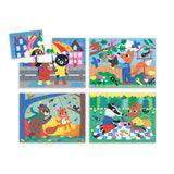 Mudpuppy Mindfulness 4-in-a-Box Puzzle Set – Includes 4 Progressive Jigsaw Puzzles for Kids with 4-12 Pieces – Features Colorful Animal Illustrations, for Ages 2-5 – Each Puzzle Measures 6” x 8” Mudpuppy