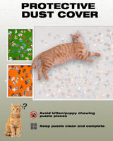 1000 Piece Tilting Jigsaw Puzzle Board with Drawers and Cover, Movable Jigsaw Puzzle Table with Wheels for Adults, Angle and Height Adjustable, 30''x22'' Velvet-Lined Tabletop and Color-Coded Drawers XIJ