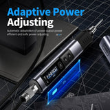 FNIRSI HS-02A 100W Portable Corded Soldering Iron Kit with Storage Case, 3S Fast Heating, 212-842℉, Pre-set 3 Groups Temperature, 6 F245 Soldering Tips, Smart Soldering Iron Pen for Electronics Repair FNIRSI