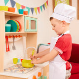 B. toys- Mini Chef Kitchenette- Pretend Play Wooden Play Kitchen – Kitchen for Kids – Kitchen Play Set & Accessories – (20+ Pcs)- 3 Years + B. toys