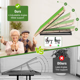 Tranqio 1500 Piece Jigsaw Puzzle Table with Metal Lazy Susan, Rotating Adjustable Height Puzzle Desk with Legs for Adults, 4-Tilting-Angle Portable Wooden Game Board with 6 Drawers & Cover Tranqio