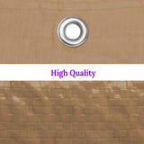 BenefitUSA 10'X20' Carport Canopy Replacement Carport Top Cover for Garage Shelter, w/Ball Bungees, Cover ONLY (Tan) BenefitUSA