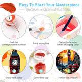 Paint by Numbers Kit for Adults Rolled Canvas - 16x20 Inch Big Ben Adult Paint by Number Kits on Canvas for Beginners, DIY Acrylic Oil Number Painting Kits with Gift Box for Home Wall Decor Gift Offito