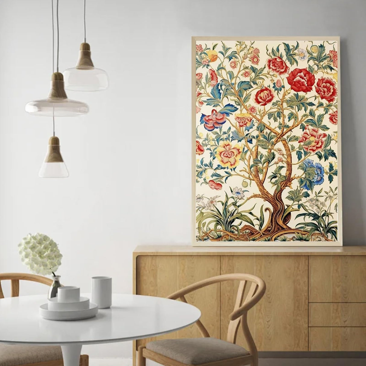 Mnsdiyrs Tree of Life Paint by Numbers Kit for Adults, Paint by Numbers for Adults Tree, Acrylic Painting by Numbers Kits Canvas for Gift Home Wall Decor 16x20 Inch Mnsdiyrs