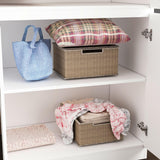 FAMAPY 4 Door Wardrobe Closet with Mirrors, Armoire Wardrobe Closet with Hanging Rod, Mirrored Armoire for Bedroom White (31.5”W x 15.7”D x 70.9”H) FAMAPY