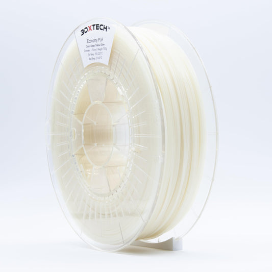 3DXTECH - 1.75mm Green/Yellow Glow Economy PLA 3D Filament 750g Reel, 3D Printing Filament - Made in USA - WoodArtSupply