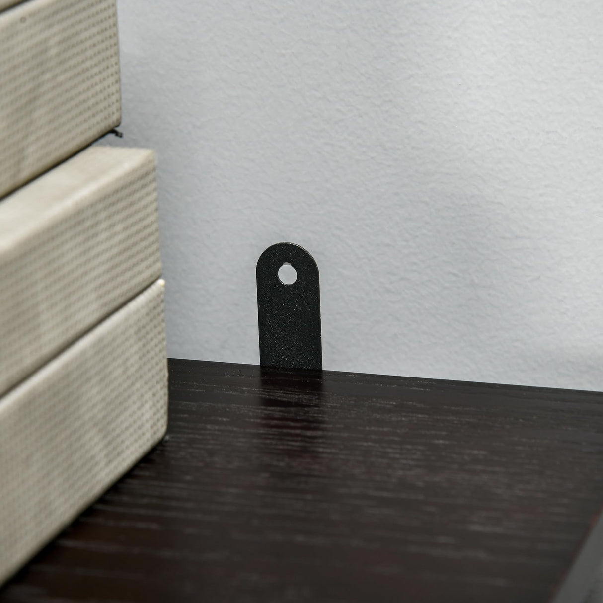 HOMCOM 31.75" W x 31" H Electric Fireplace Mantel TV Stand, Media Console Center Cabinet with a Shelf, Dark Coffee HOMCOM