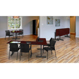 Kobe 60" Flip Top Mobile Training Table- Mahogany Regency Seating
