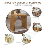 CWUINT Bamboo Dining Stool and Chair - Durable and Beautifully Designed for Dining Room, Living Room, Bedroom and Bathroom CWUINT