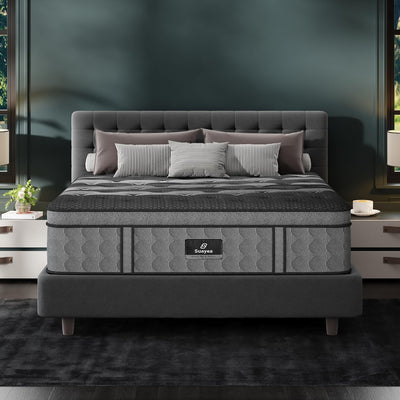 King Size Mattress, 14 Inch King Mattress in a Box, Memory Foam Hybrid Mattresses with Individual Pocket Spring, Pressure Relief, Optimal Edge Support & Motion Isolation, Breathable, CertiPUR-US