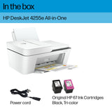 HP DeskJet 4255e Wireless All-in-One Color Inkjet Printer, Scanner, Copier, Best-for-Home, 3 Months of Ink Included (588S6A) HP