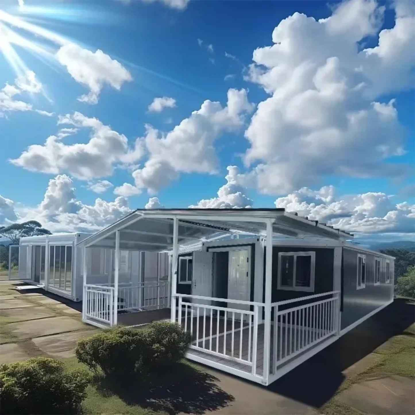 Portable Office Modular Structure with Customized Color Prefab 2 Floor 30Ft 40ft Bedrooms Container Houses Luxury Villa - WoodArtSupply