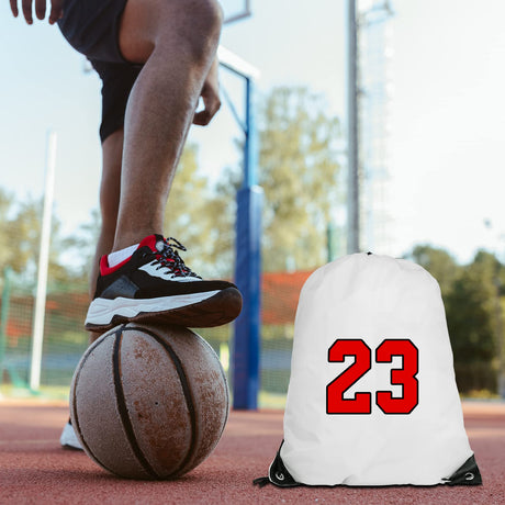 MR.R 13x17 inch 6 Pieces Sublimation Blanks Reusable Polyester Drawstring Backpack Bags, Storage Bags with Drawstrings for Heat Transfer Printing,White Color MR.R