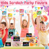 Scratch Art Party Favors for Kids: 24 Pack Rainbow Scratch Notebook Bulk Kids Craft School Supplies for Girls Boys 4-8 Years Old Kids Birthday Goodie Bags Christmas Gifts Classroom Prizes for Kids FEREDO KIDS