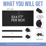 Slat Wall Paneling Garage Slat Wall Storage Systems Garage Wall Organizer, Slatwall Panels 4'x 8' Black Slat Board PVC Wall Panels Slatwall Displays Garage Tool Organizer Wall Mount Slate Wall HODURWALL