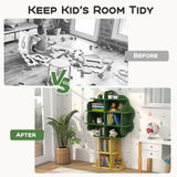 Costzon Tree Kids Bookshelf, 6-Tier Toddler Montessori Shelf Book Rack, Toy and Book Storage for Kids, Wooden Children's Bookcase, Toy Storage Organizer for Preschool, Kids Room, Playroom, Nursery Costzon