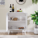 Panana White Coffee Bar Cabinet, Farmhouse Kitchen Sideboard Buffet Storage Cabinet White Accent Sideboard Buffet Cabinet for Kitchen, Dining Room, Living Room, Hallway Panana