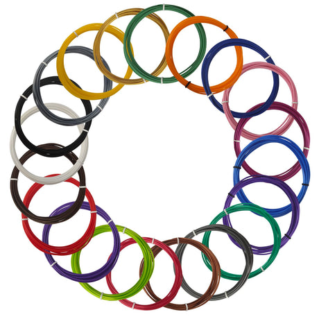 Polymaker 3D Pen Filament Refills 1.75mm PLA, 20 Colors, 10 Feet Each Color PLA Filament 3D Pen Refills, 200 Feet in Total POLYMAKER