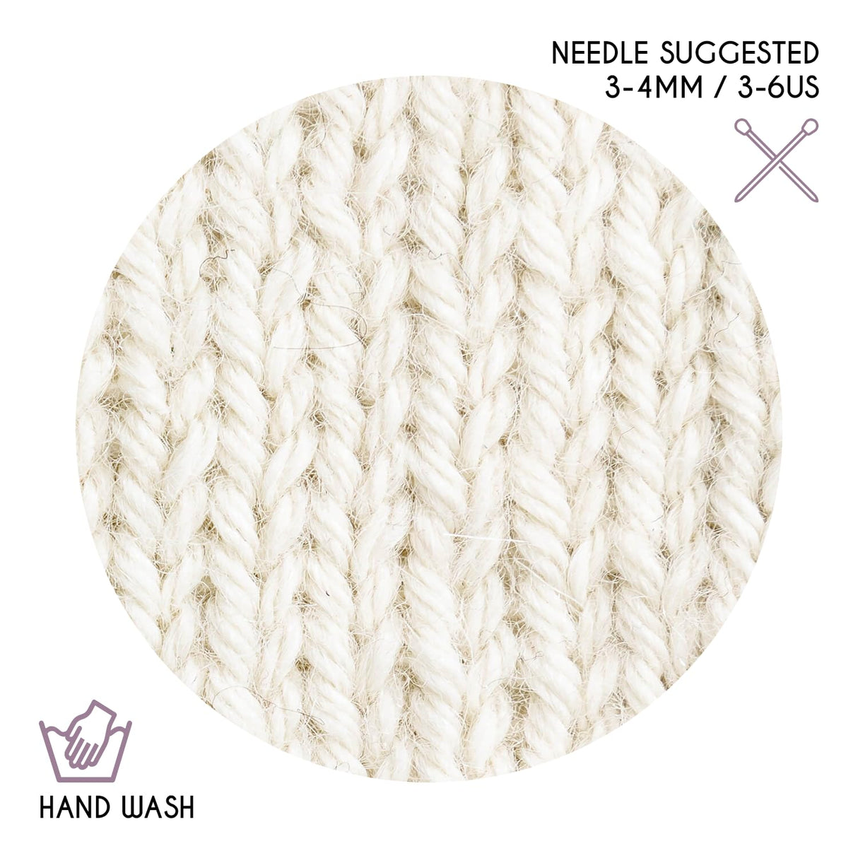 ALPALOVE Worsted Set (6 x 1.75 oz) Super Soft Baby Alpaca Knitting Yarn Ecru 656 Yards ALPALOVE