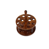 Handcrafted Rosewood Crochet Hook Stand – Personalized Wooden Holder – Portable Organizer for Crochet Hooks – Premium Gift for Knitters & Crafters 13-Hooks Fakhr Wood Handicrafts