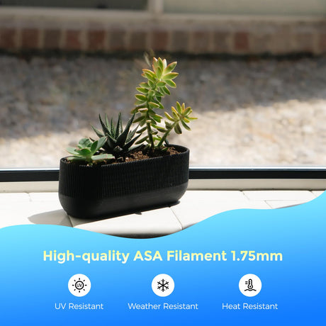 Creator ASA Filament 1.75mm 3D Printer Filament 1KG, UV & Heat & Weather Resistant ASA 3D Printing Filament, Perfect for Printing Outdoor Functional Parts, Dimensional Accuracy +/-0.02mm (Traffic Red) Creator