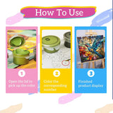 xackcme Hummingbird Paint by Numbers for Adults - Stained Glass Paint by Number on Canvas Without Frame, DIY Bird Oil Painting for Gift Home Wall Decor (16x20 inch) xackcme