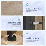 Lyromix 86.62''Dog Crate Furniture Large Breed TV Stand with Double Rooms,Wooden Dog Kennel Dog Crate End Table with Removable Divider for Large Medium Dogs, Can Use Separately Lyromix