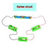 EUDAX Physics Science Lab Learning Circuit kit,Electricity Experiment Set,Building Circuits for Kids Junior Senior High School Students (Basic kit) EUDAX