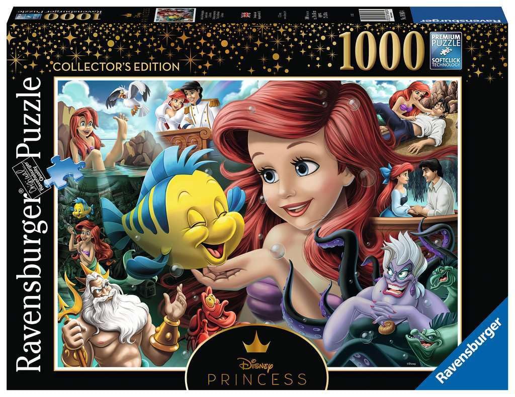 Ravensburger Disney Princess Heroines No.3 The Little Mermaid - 1000 Piece Jigsaw Puzzle | FSC Certified | Ideal for Kids & Adults Aged 12, Glare-Free Design Ravensburger