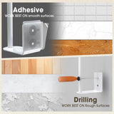 Durmmur 2 Pack Hat Racks for Baseball Caps, Stainless Steel Hat Organizer for Baseball Cap, Hat Holder Storage Organizer, Hat Hanger Strong Adhesive/Wall Drilled for Door, Bedroom, Closet(White 6 in) Durmmur