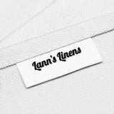 Lann's Linens - 1 Dozen 20" Oversized Cloth Dinner Table Napkins - Machine Washable Restaurant/Wedding/Hotel Quality Polyester Fabric - White Lann's Linens
